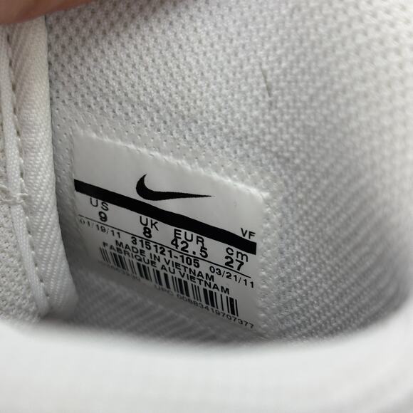 Nike Air Force 1 '07 High White Red Size 9 - Picture 10 of 16